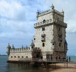 Belem Tower on the Tagus river waterfront in Lisbon Belem Tower on the Tagus river waterfront in Lisbon